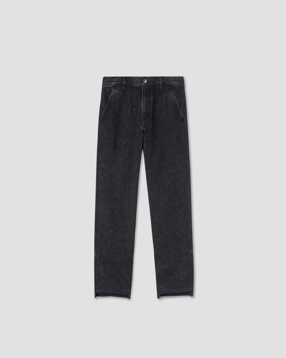 【関税込み】_J.L - A.L_ ブラック Brace トラウザーズ NVRFRGT - 【25SS】2タック カーブド レッグ トラウザー / 2TUCK