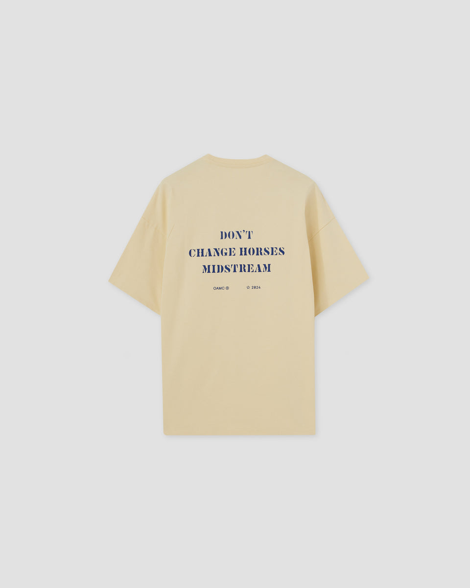 ★OAMC★ M MIDSTREAM TSHIRT POLLEN Midstream T-Shirt in Pollen|OAMC