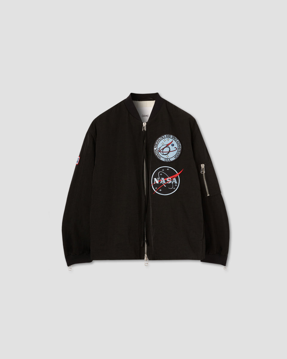 Oamc X Nasa Bomber Jacket in Black | OAMC