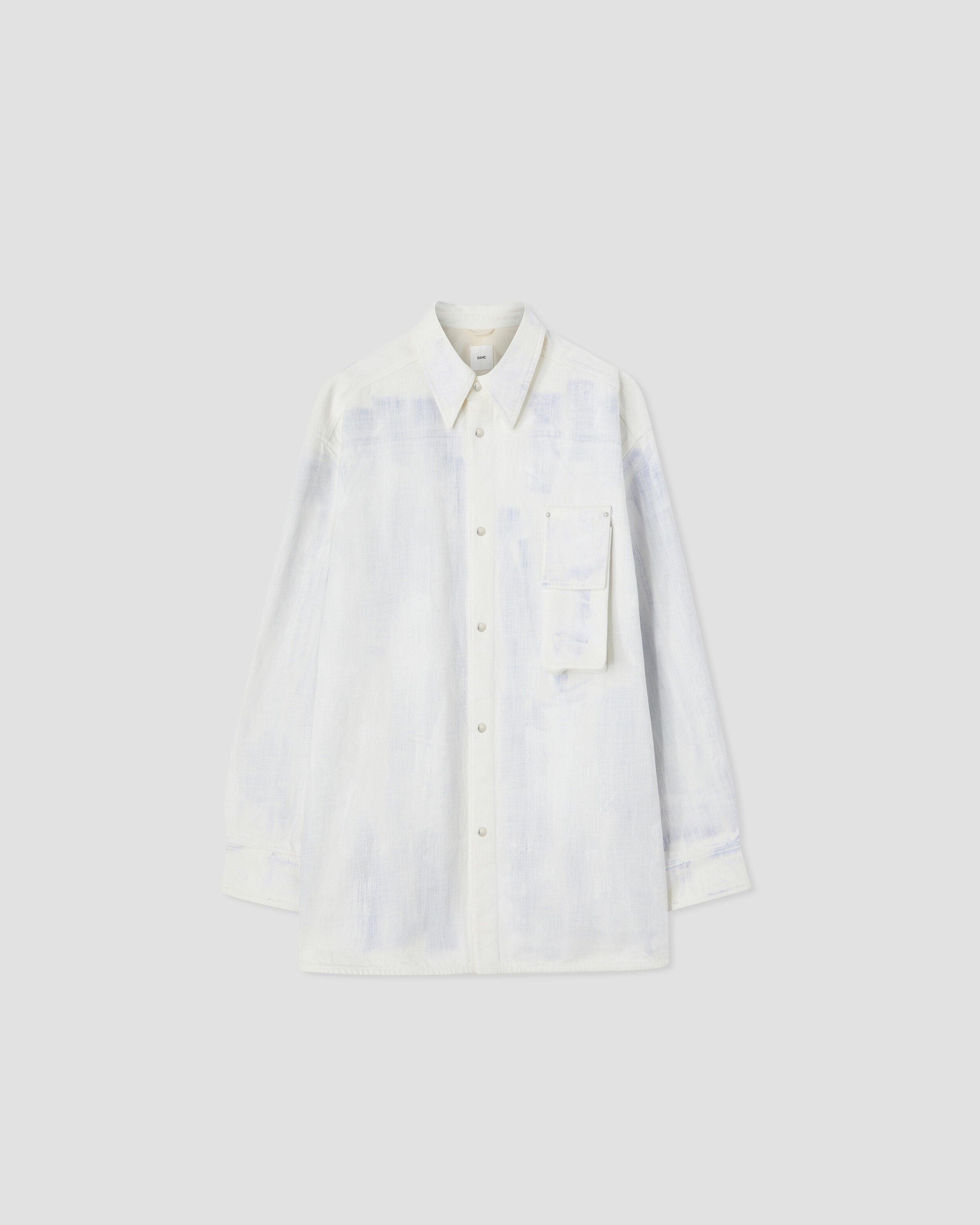 Ceto Denim Shirt in White | OAMC